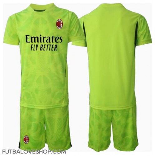 Dres AC Milan Brankarsky Tretina pre deti 2024-25 Krátky Rukáv (+ trenírky)